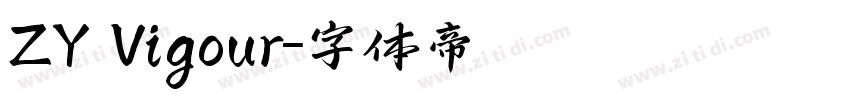 ZY Vigour字体转换